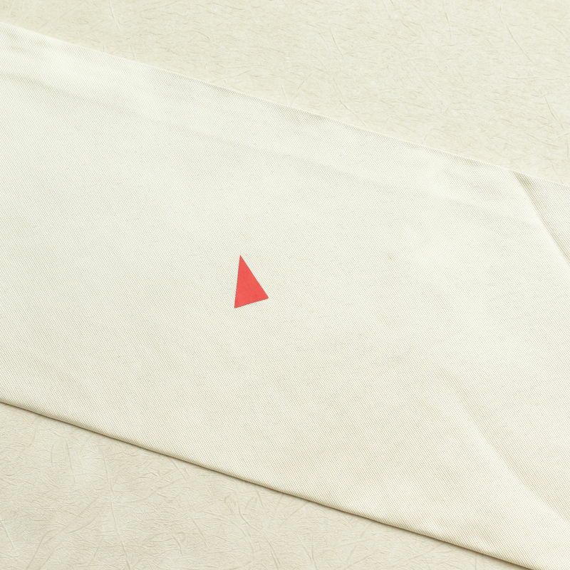 名古屋帯 太鼓柄 良品 正絹 流水・波柄 名古屋仕立て 白_画像23