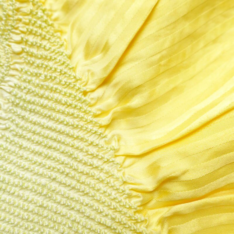 帯揚げ 良品 絞り 正絹 古典柄 黄・黄土色_画像11