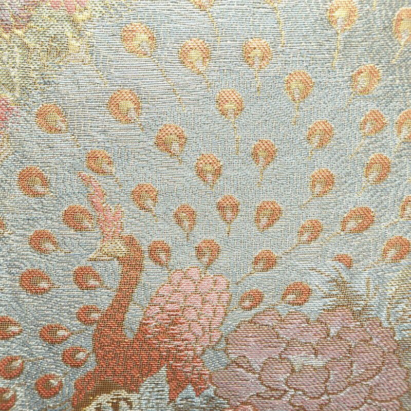 袋帯 六通柄 良品 証紙あり フォーマル用 正絹 古典柄 ベージュ_画像4