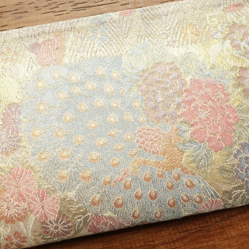 袋帯 六通柄 良品 証紙あり フォーマル用 正絹 古典柄 ベージュ_画像21