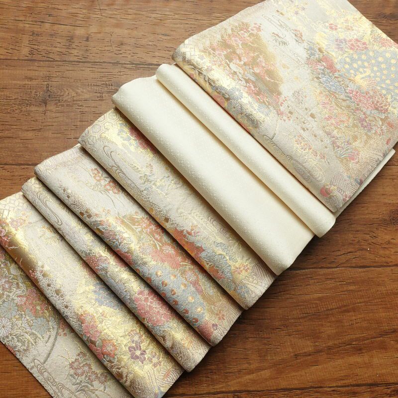 袋帯 六通柄 良品 証紙あり フォーマル用 正絹 古典柄 ベージュ_画像26