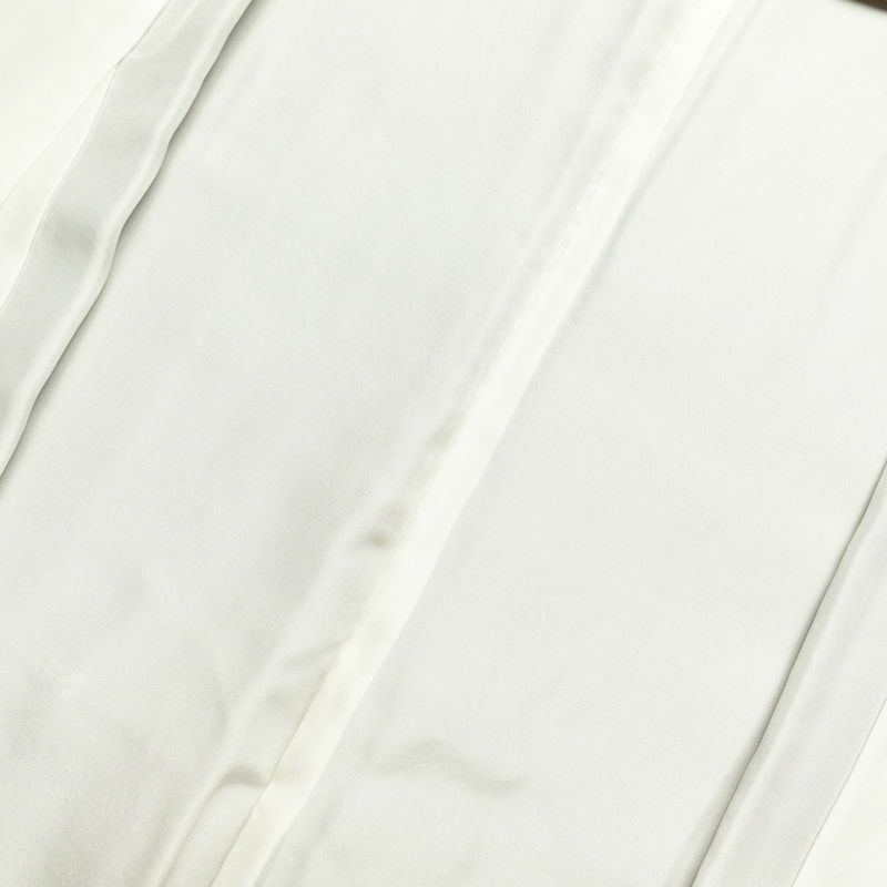 小紋 美品 しつけ糸付き 正絹 花柄 袷仕立て 身丈166.5cm 裄丈66.5cm ベージュ_画像24