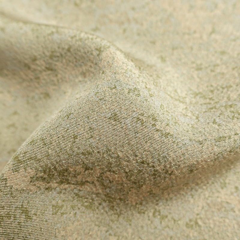 小紋 縮緬 正絹 幾何学柄・抽象柄 袷仕立て 身丈160.5cm 裄丈64.5cm ベージュ_画像34