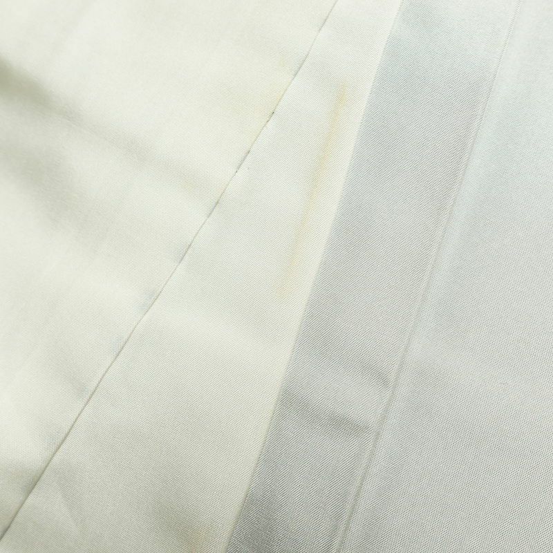 紬 正絹 木の葉・植物柄 紬着物 袷仕立て 身丈155cm 裄丈65cm 青・紺_画像28