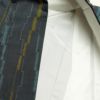 大島紬 良品 証紙あり しつけ糸付き 正絹 身丈154.5cm 裄丈63cm 縞柄・線柄 幾何学柄・抽象柄 袷仕立て 青・紺_画像23