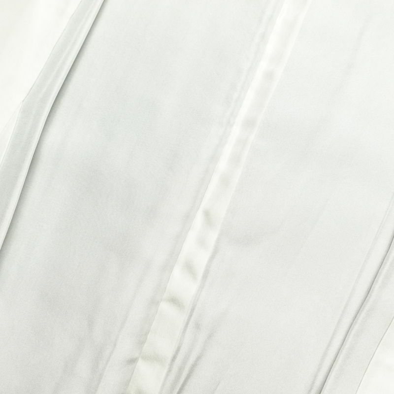 小紋 良品 ちりめん 着物 正絹 幾何学柄・抽象柄 身丈162cm 裄丈67cm 袷仕立て グレー_画像24