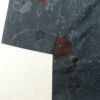 紬 正絹 紬着物 花柄 袷仕立て つむぎ 身丈155.5cm 裄丈63cm 青・紺_画像14