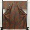 小紋 美品 正絹 着物 幾何学柄・抽象柄 身丈169.5cm 裄丈71.5cm 袷仕立て 多色使い_画像1