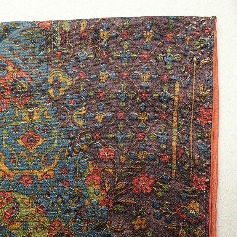 小紋 美品 正絹 着物 幾何学柄・抽象柄 身丈169.5cm 裄丈71.5cm 袷仕立て 多色使い_画像17