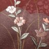 付け下げ 一つ紋付き 正絹 刺繍 花柄 身丈157.5cm 裄丈65cm 袷仕立て 小豆・エンジ_画像7