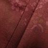 付け下げ 一つ紋付き 正絹 刺繍 花柄 身丈157.5cm 裄丈65cm 袷仕立て 小豆・エンジ_画像11