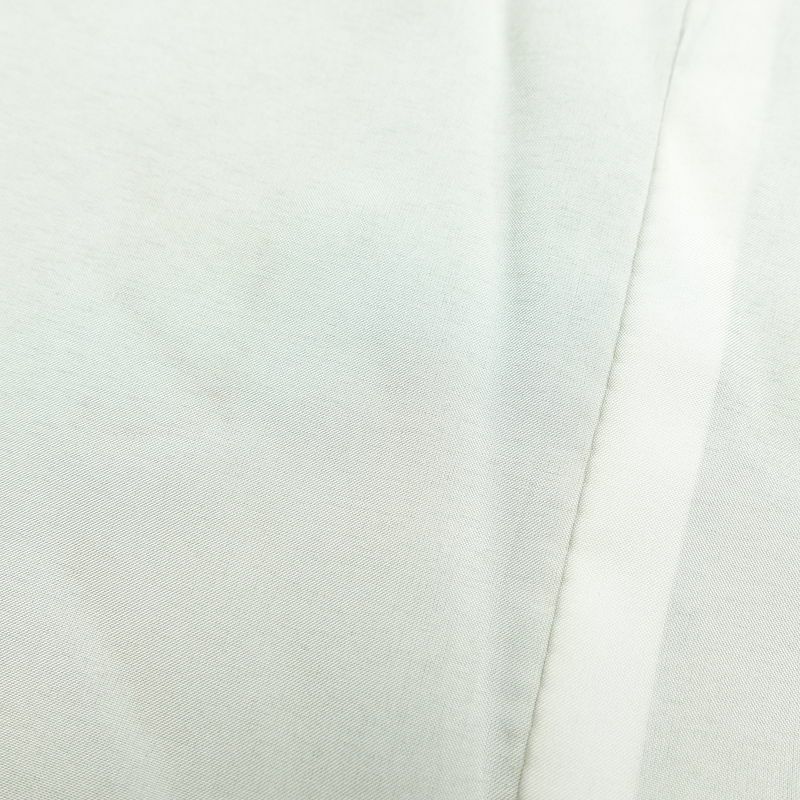 付け下げ しつけ糸付き 正絹 金彩 花柄 身丈166cm 裄丈65cm 袷仕立て 緑・うぐいす色_画像31