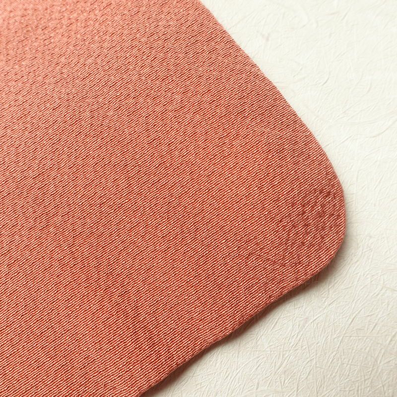 付け下げ 良品 スワトウ刺繍 縮緬 正絹 古典柄 袷仕立て ピンク_画像24