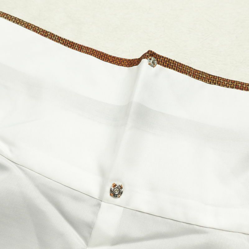 紬 正絹 その他の柄 袷仕立て 身丈159cm 裄丈64cm 	つむぎ着物 橙_画像19