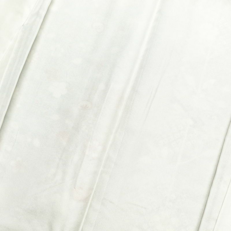 小紋 正絹 古典柄 袷仕立て 身丈158.5cm 裄丈63.5cm 金彩 箔 着物 桜 鶴 鼓 扇子 多色使い_画像16