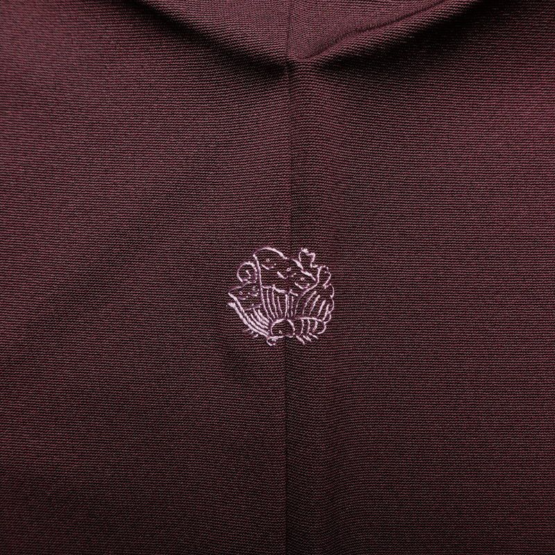 訪問着 四代目眞 上野真作 落款入り 一つ紋付き 良品 正絹 古典柄 袷仕立て 身丈156.5cm 裄丈64.5cm 紫・藤色_画像19