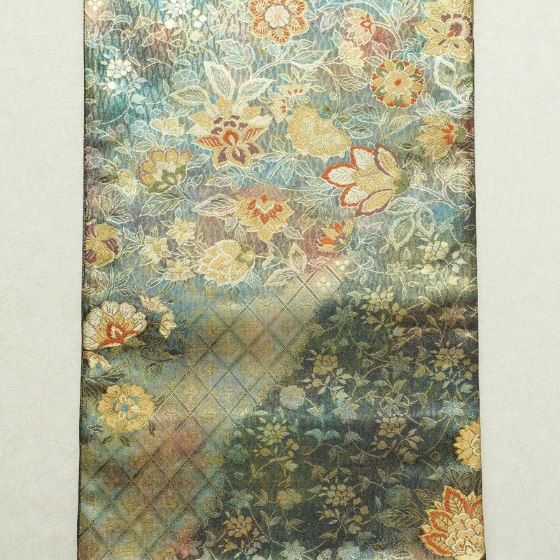 袋帯 六通柄 良品 フォーマル用 正絹 花柄 多色使い_画像6