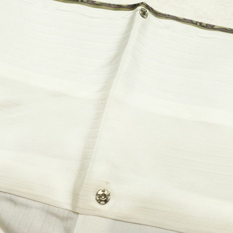 小紋 良品 しつけ糸付き 正絹 幾何学柄・抽象柄 袷仕立て 身丈159.5cm 裄丈63.5cm 着物 多色使い_画像20