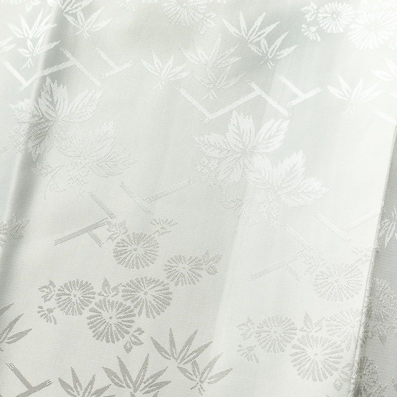 長襦袢 二尺袖用 良品 ポリエステル 古典柄 袖無双・胴抜き 身丈109cm 裄丈67cm 卒業式 二尺袖 白_画像3