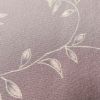 小紋 縮緬 正絹 木の葉・植物柄 袷仕立て 身丈156cm 裄丈65cm 着物 紫・藤色_画像9