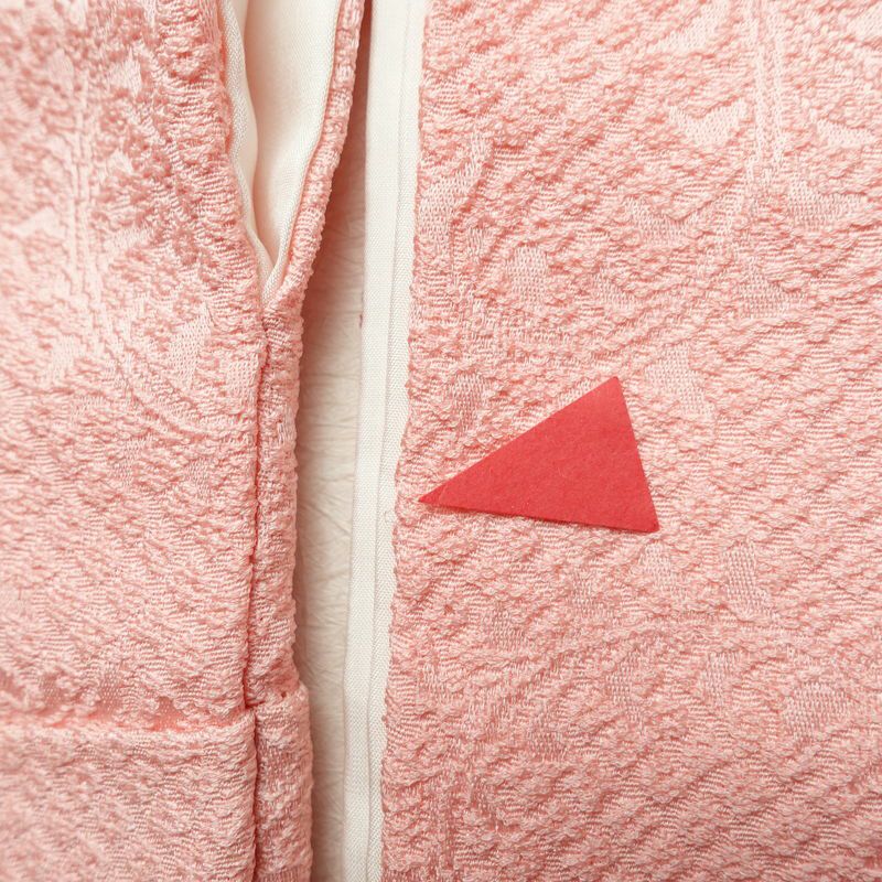 付け下げ 一つ紋付き 正絹 その他の柄 袷仕立て 身丈166.5cm 裄丈66cm 附下 着物 ピンク_画像12