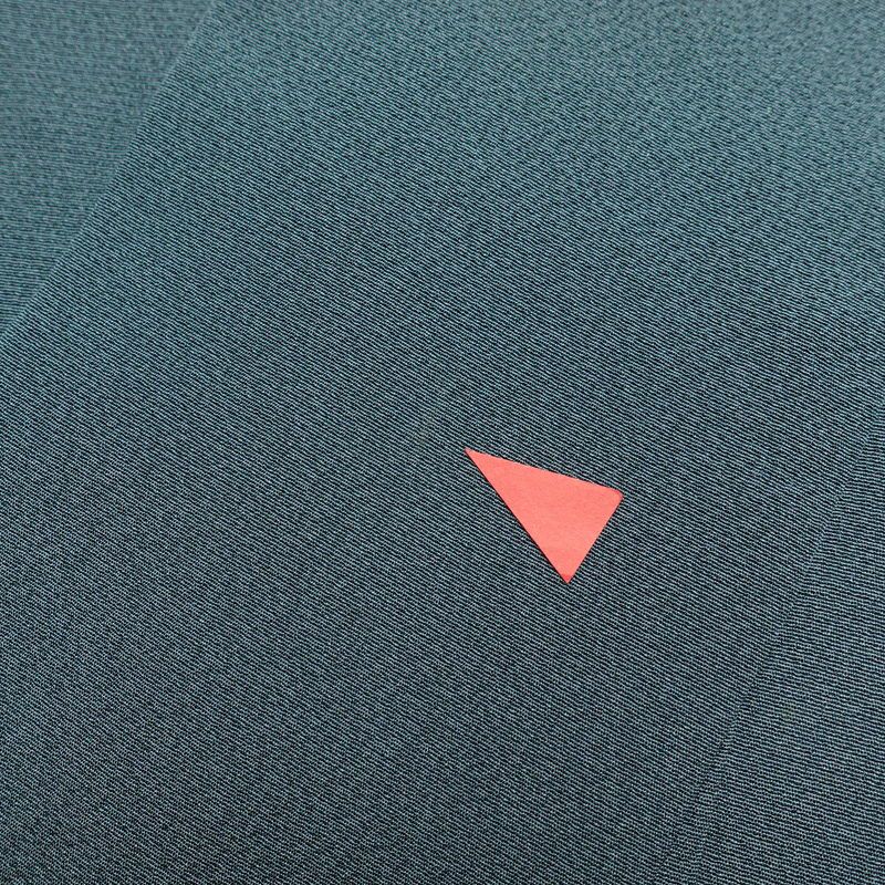 訪問着 縮緬 正絹 幾何学柄・抽象柄 袷仕立て 身丈157.5cm 裄丈64cm 金彩 着物 青・紺_画像16