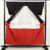 紬 良品 正絹 幾何学柄・抽象柄 袷仕立て 身丈155.5cm 裄丈65cm 紬着物 青・紺_画像3