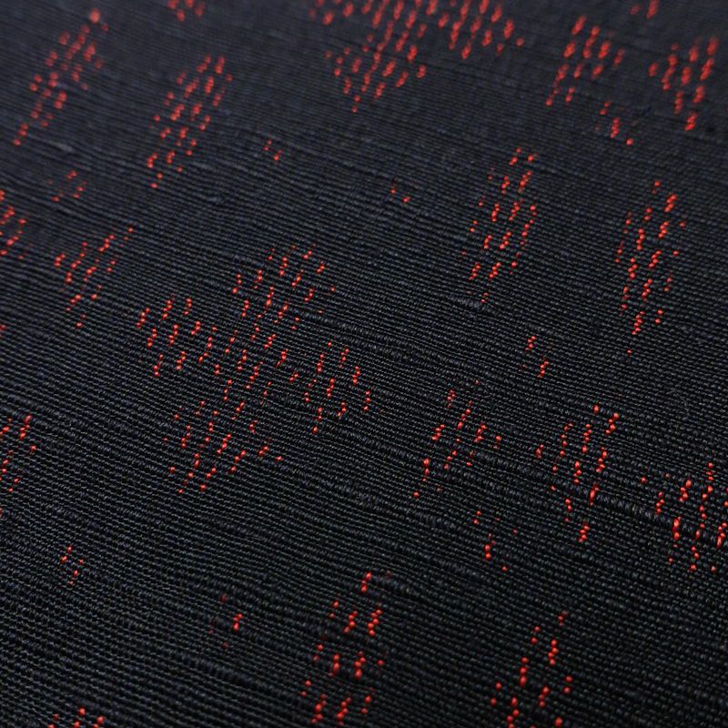 紬 良品 正絹 幾何学柄・抽象柄 袷仕立て 身丈155.5cm 裄丈65cm 紬着物 青・紺_画像7