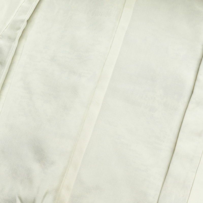 紬 しつけ糸付き 正絹 風景柄 袷仕立て 身丈155.5cm 裄丈65cm 紬着物 クリーム_画像17