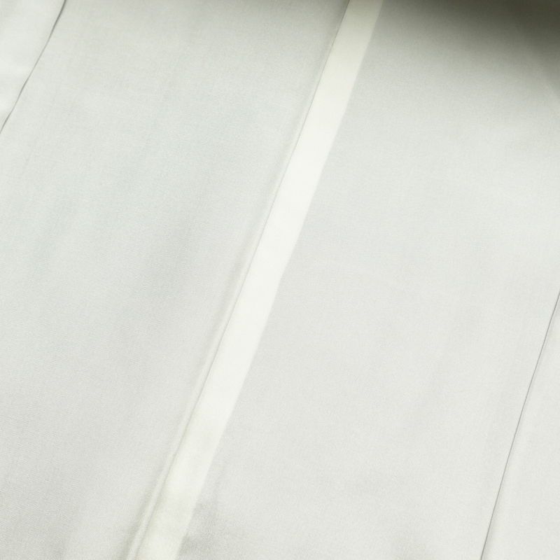 紬 良品 しつけ糸付き 正絹 古典柄 袷仕立て 身丈162cm 裄丈64cm 紬着物 グレー_画像19