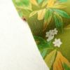 小紋 良品 正絹 木の葉・植物柄 袷仕立て 身丈157.5cm 裄丈64cm 着物 緑・うぐいす色_画像11