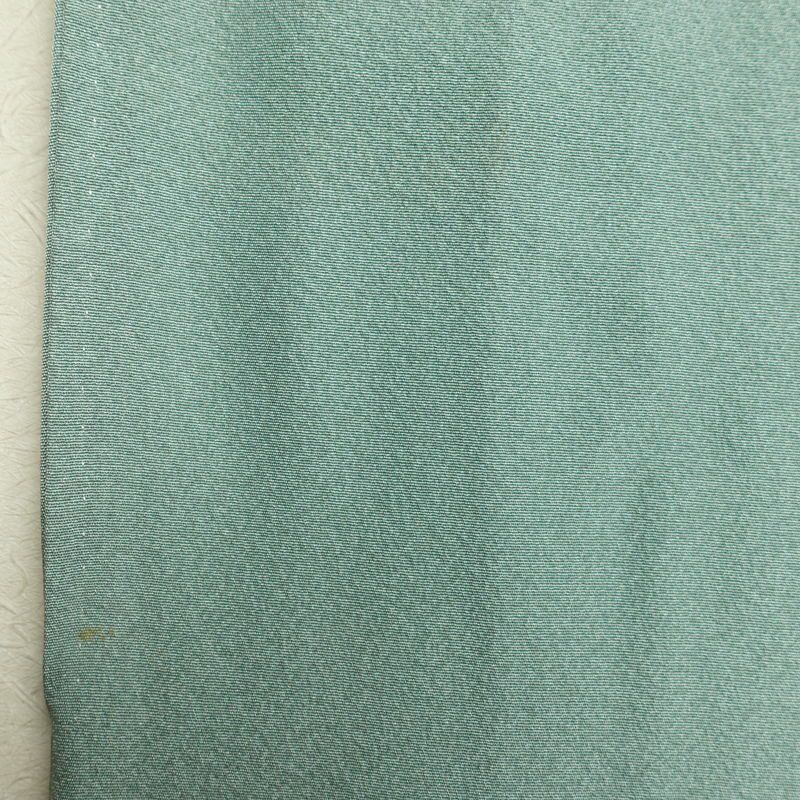 色留袖 五つ紋付き 比翼付き 縮緬 正絹 古典柄 袷仕立て 身丈162.5cm 裄丈66.5cm 着物 緑・うぐいす色_画像19