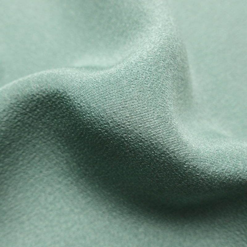 色留袖 五つ紋付き 比翼付き 縮緬 正絹 古典柄 袷仕立て 身丈162.5cm 裄丈66.5cm 着物 緑・うぐいす色_画像21