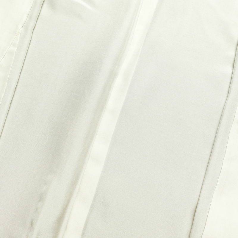 色留袖 良品 一つ紋付き 金駒刺繍 綸子 正絹 木の葉・植物柄 袷仕立て 身丈160cm 裄丈64cm 箔 黄・黄土色_画像18