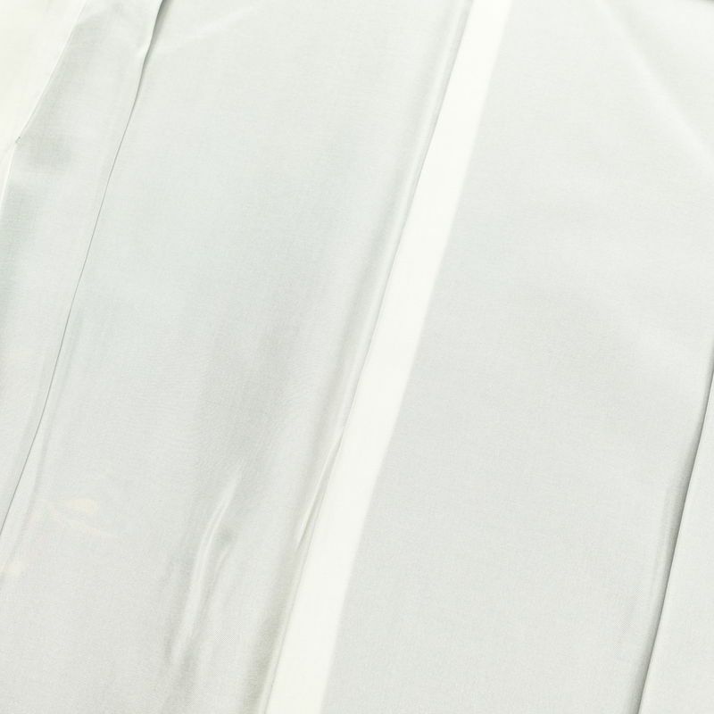 紬 美品 しつけ糸付き 正絹 蝶・昆虫柄 袷仕立て 身丈159cm 裄丈66.5cm 紬着物 青・紺_画像18