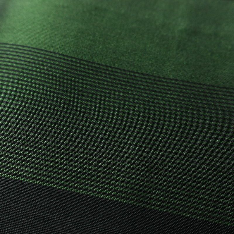 紬 良品 正絹 縞柄・線柄 袷仕立て 身丈153cm 裄丈63cm 紬着物 緑・うぐいす色_画像6