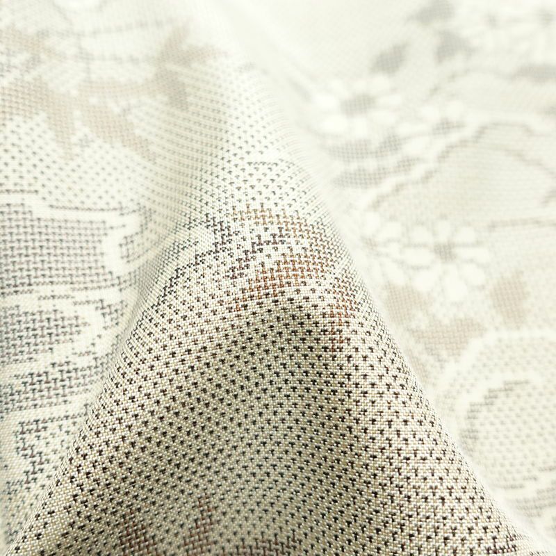 紬 正絹 古典柄 袷仕立て 身丈158cm 裄丈65cm 紬着物 グレー_画像21