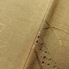 小紋 良品 スワトウ刺繍 正絹 花柄 袷仕立て 身丈160.5cm 裄丈66cm 金彩 蟹 海老 着物 黄・黄土色_画像8