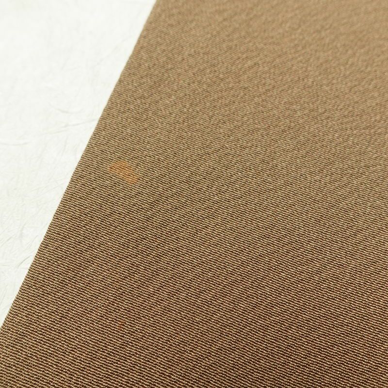 小紋 縮緬 飛び柄 正絹 古典柄 袷仕立て 身丈155.5cm 裄丈63cm 小紋着物 黄・黄土色_画像7