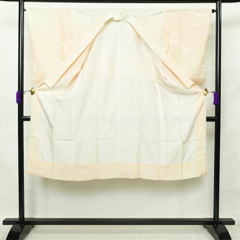 長襦袢 楊柳 正絹 古典柄 袷仕立て 身丈129cm 裄丈66.5cm ピンク_画像3