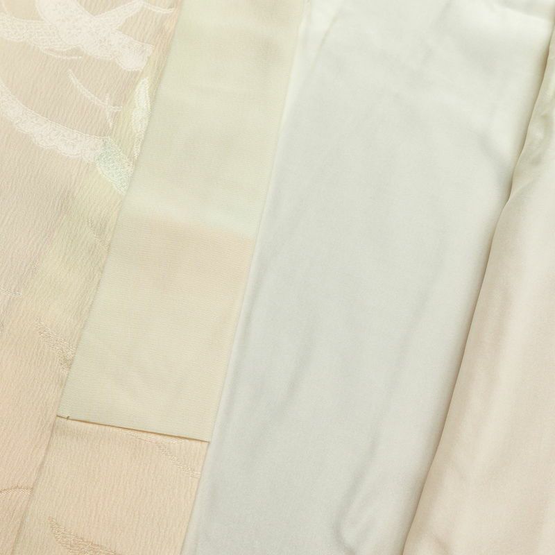 長襦袢 楊柳 正絹 古典柄 袷仕立て 身丈129cm 裄丈66.5cm ピンク_画像17