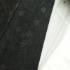 大島紬 証紙なし 正絹 木の葉・植物柄 袷仕立て 身丈151.5cm 裄丈63.5cm 黒_画像15