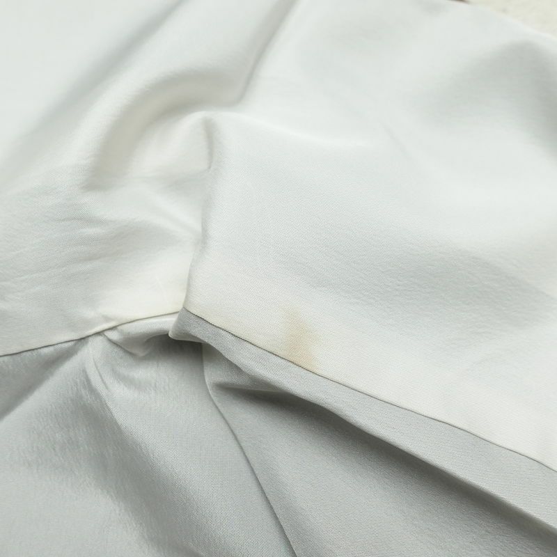 小紋 縮緬 総柄 ポリエステル 花柄 袷仕立て 身丈157.5cm 裄丈63.5cm 小紋着物 小豆・エンジ_画像17