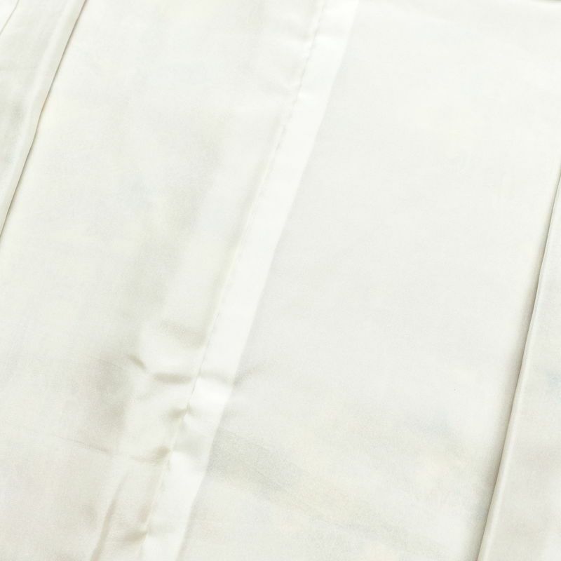 小紋 良品 しつけ糸付き 縮緬 総柄 正絹 古典柄 袷仕立て 身丈159.5cm 裄丈65cm 小紋着物 クリーム_画像16