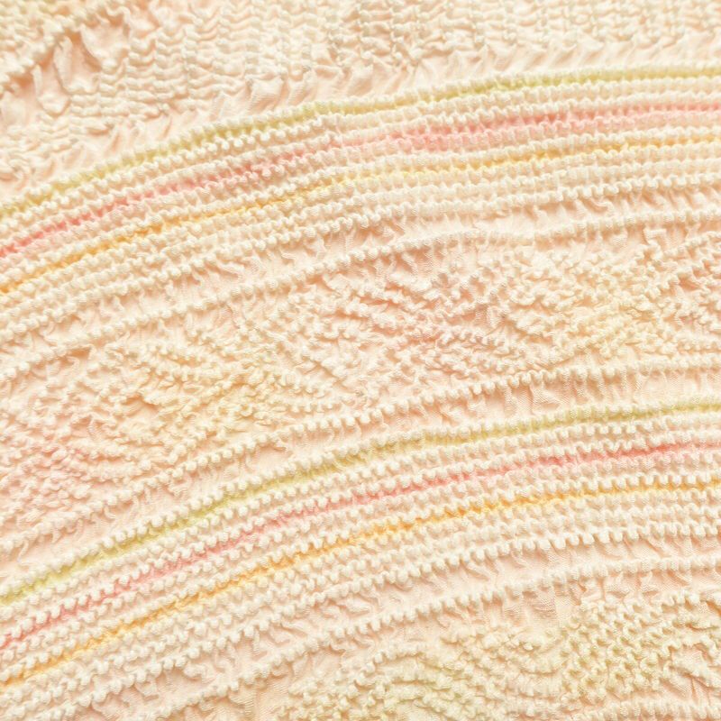 帯揚げ 絞り 総絞り 正絹 幾何学柄・抽象柄 橙_画像7