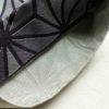 半幅帯 小袋帯 化繊 良品 ポリエステル 麻の葉柄 紫・藤色_画像7