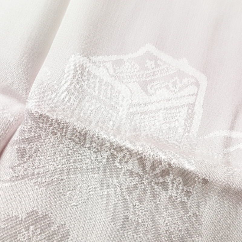 長襦袢 良品 フォーマル用 正絹 古典柄 袖無双・胴抜き 身丈138.5cm 裄丈66.5cm 一部しつけ糸付き ピンク_画像6