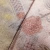 訪問着 スワトウ刺繍 正絹 古典柄 袷仕立て 身丈158.5cm 裄丈65cm 箔 着物 ピンク_画像7