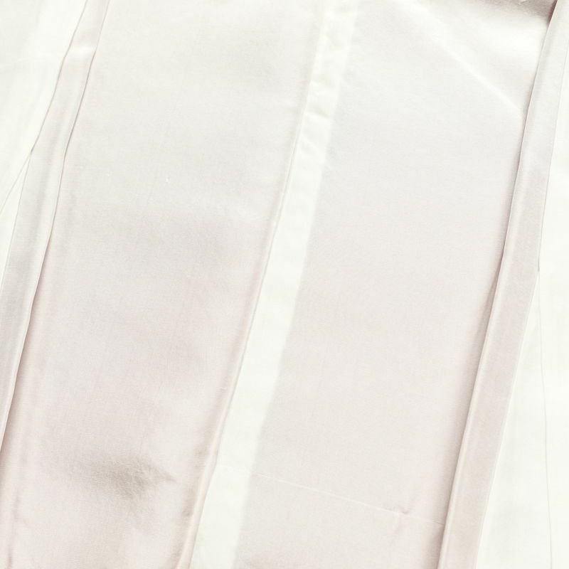 色無地 良品 一つ紋付き 正絹 無地 袷仕立て 身丈155cm 裄丈65.5cm 一部しつけ糸付き 着物 赤・朱_画像16