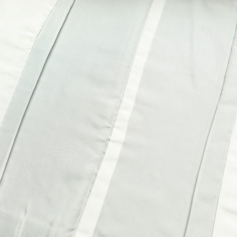 結城紬 良品 証紙あり しつけ糸付き 正絹 幾何学柄・抽象柄 袷仕立て 身丈169.5cm 裄丈65.5cm 紬 	着物 青・紺_画像16